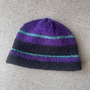 vintage purple wool toque